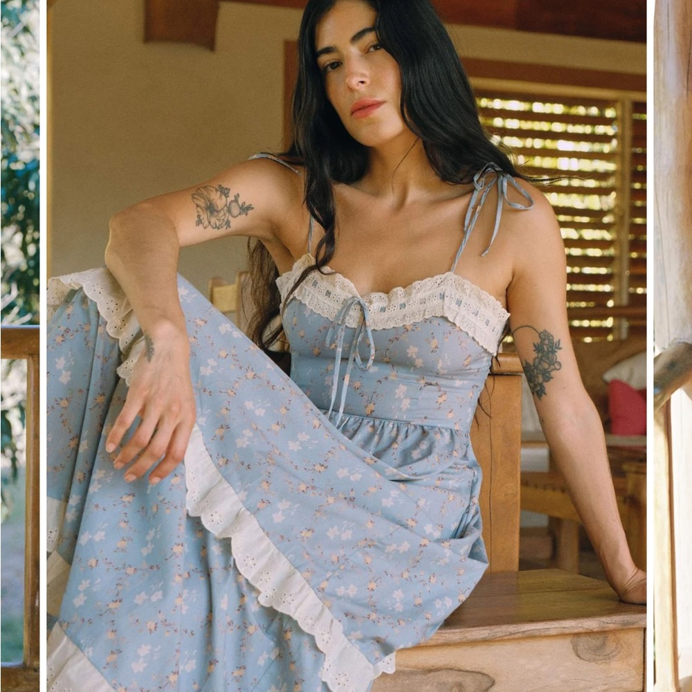 Christy Dawn Emma Dress in Pansy Blues